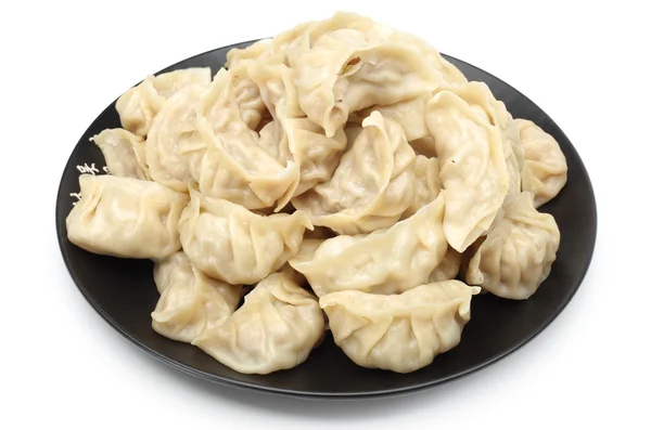 Dumplings chineses em fundo branco — Fotografia de Stock