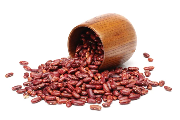 Red beans isolated on white background — Stock Photo, Image