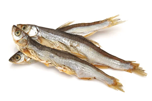 Peces secos aislados sobre fondo blanco — Foto de Stock