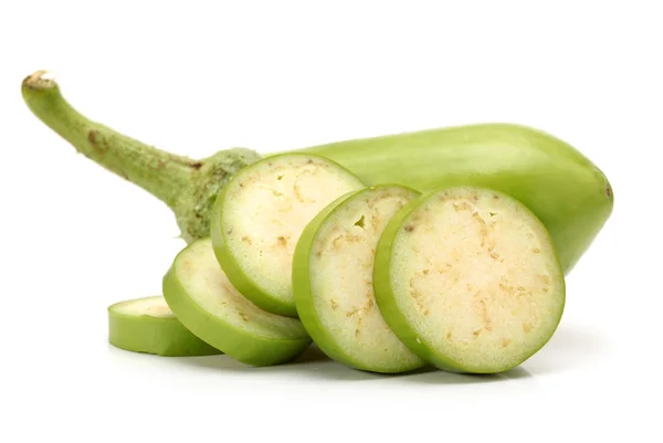 Aubergine isoliert auf weißem Hintergrund — Stockfoto