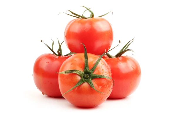 Čerstvé rajče izolované na bílém pozadí — Stock fotografie