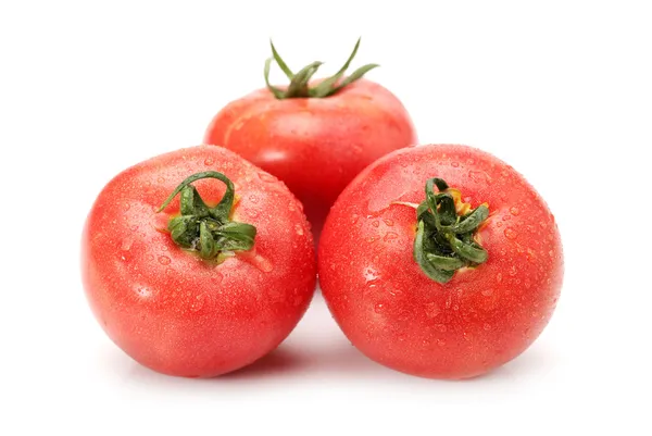 Frische Tomate isoliert auf weißem Hintergrund — Stockfoto