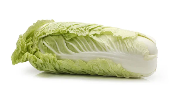 Chinese cabbage on white background Royalty Free Stock Photos