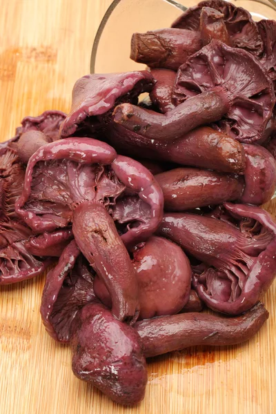 Boiled Red pine tree mushrooms for Cooking raw — Stock Photo, Image