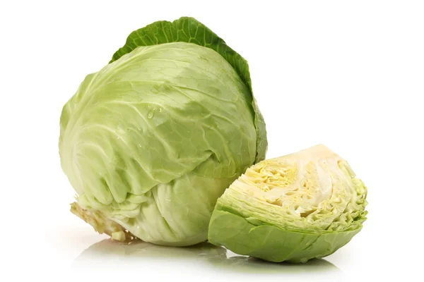 Fresh cabbage isolated on white background — Stock Photo, Image