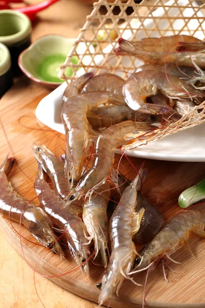 Camarones crudos — Foto de Stock