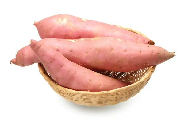 Sweet potato on the white background — Stock Photo, Image