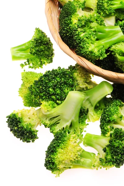 Gekookte broccoli klaar voor groene salade — Stockfoto