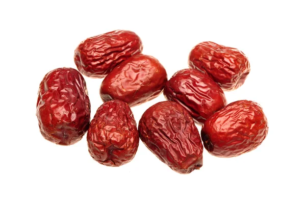 Red date on white background — Stock Photo, Image