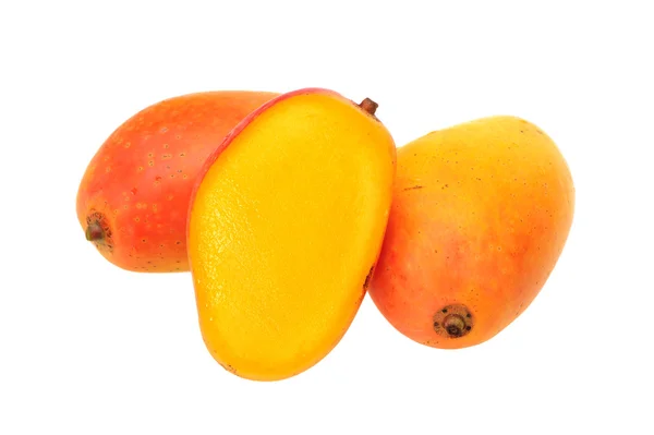 Mangos auf weißem Hintergrund — Stockfoto