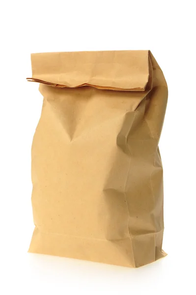 Paper bag on white background — Stock Photo, Image