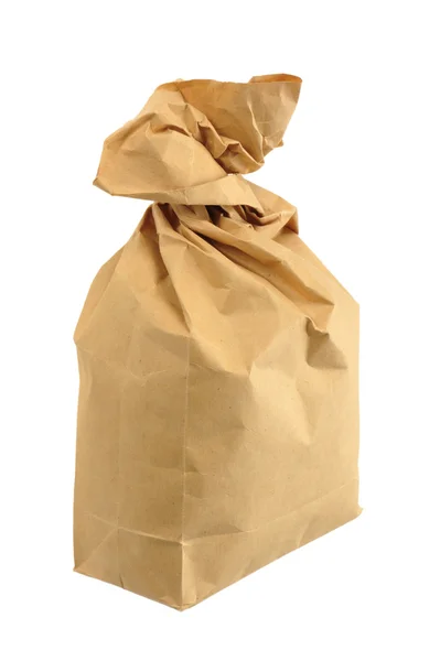 Paper bag on white background — Stock Photo, Image