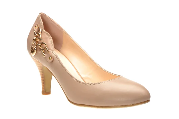Elegant high heel women shoe on the white — Stock Photo, Image