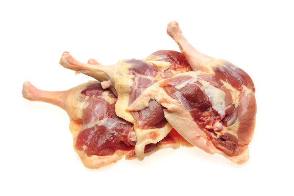 Duck legs on the white background — Stock Photo, Image