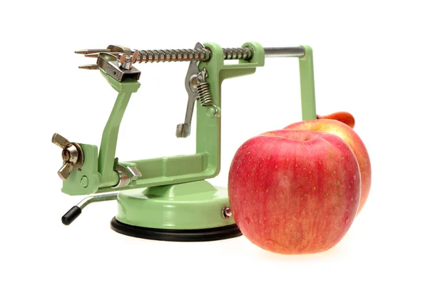 Apple peeling isolated on white background — Stock Photo, Image