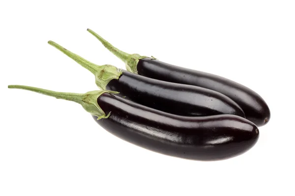 Aubergine isolerad på vit bakgrund — Stockfoto