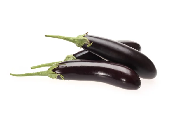 Aubergine isoliert auf weißem Hintergrund — Stockfoto