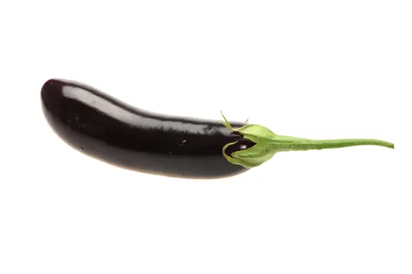 Aubergine isolerad på vit bakgrund — Stockfoto