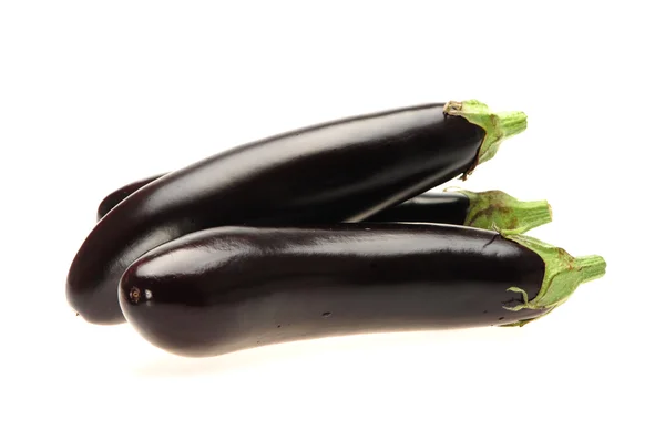 Aubergine isoliert auf weißem Hintergrund — Stockfoto