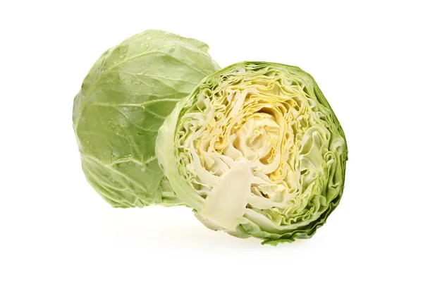 Fresh cabbage isolated on white background — Stock Photo, Image