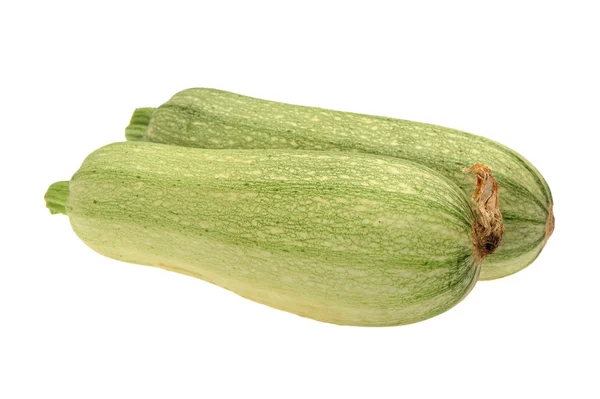 Zucchine su sfondo bianco — Foto Stock