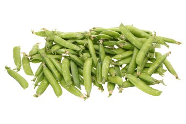 Olgun bezelye sebze, izole üzerinde beyaz arka plan