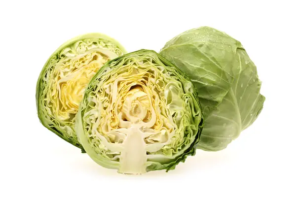 Fresh cabbage isolated on white background — Stock Photo, Image