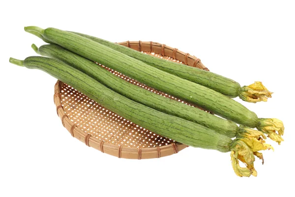 Zucchini auf weißem Hintergrund — Stockfoto