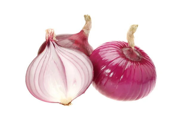 Red onion isolated on white background — Stock Photo, Image