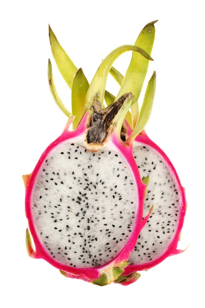 Fruta de meia dragão no fundo branco — Fotografia de Stock