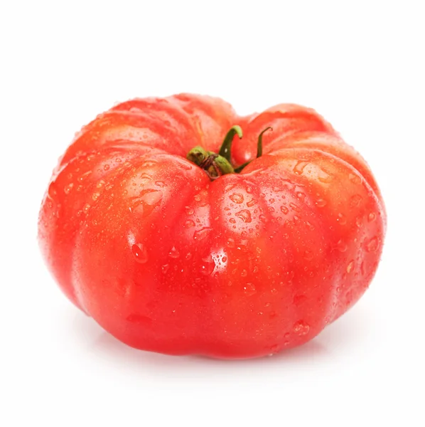 Frische Tomate isoliert auf weißem Hintergrund — Stockfoto