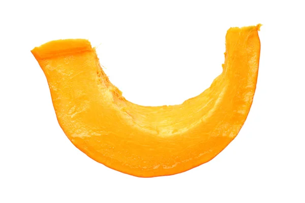 Zucca arancione su sfondo bianco — Foto Stock