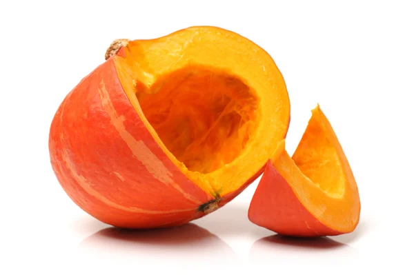 하얀 배경에 있는 오렌지 호박 — 스톡 사진