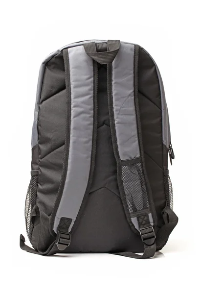 A black backpack on a white background — Stock Photo, Image