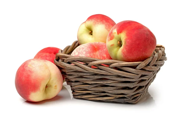 Peach on white background — Stock Photo, Image