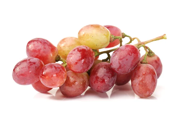 Beyaz arkaplanda kırmızı üzüm — Stok fotoğraf