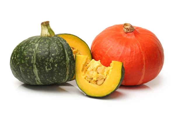 Zucca su sfondo bianco — Foto Stock