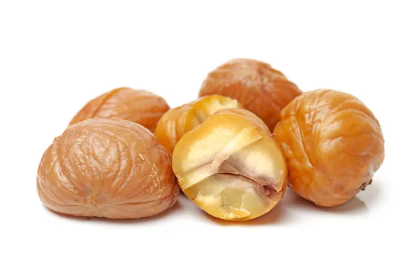 Peeled roasted chestnut — Stock Photo, Image
