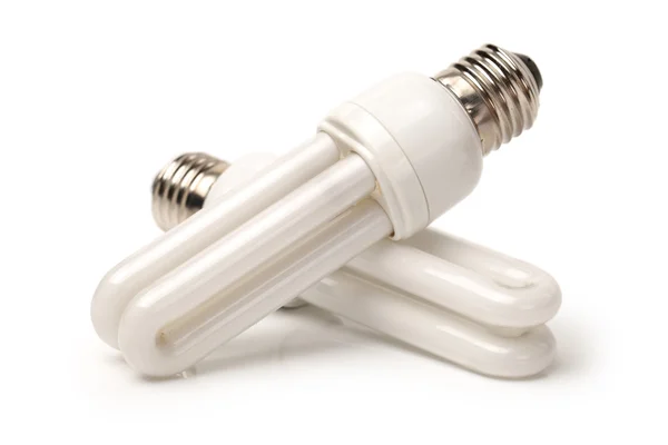 Energy saving fluorescent light bulb — Stock Photo, Image