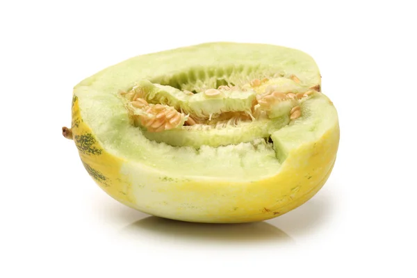 Muskmelon on white background — Stock Photo, Image