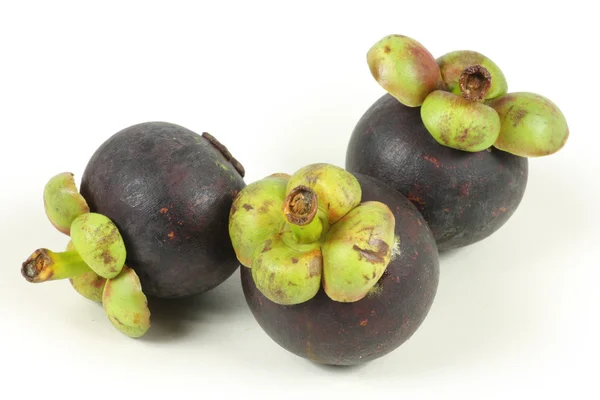 Mangosteen on white background — Stock Photo, Image