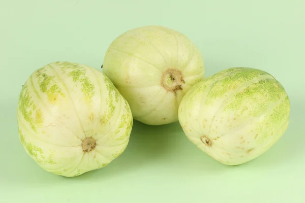 Muskmelon on white background — Stock Photo, Image