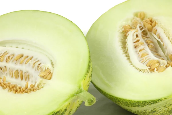 Melon på vit bakgrund — Stockfoto