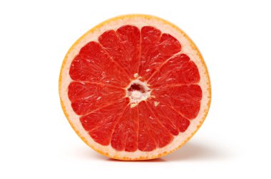 Greyfurt kesimli beyaz zemin üzerine