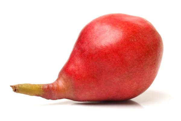 Pera rossa isolata su fondo bianco — Foto Stock