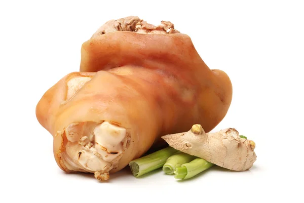 Νωπό χοιρινό κρέας (πόδι) που απομονώνονται σε λευκό φόντο — Φωτογραφία Αρχείου