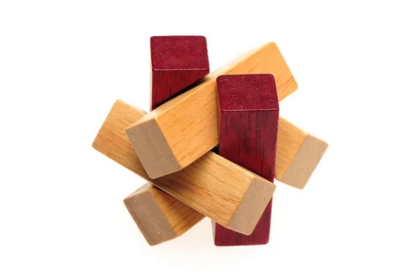 Rompecabezas de madera — Foto de Stock