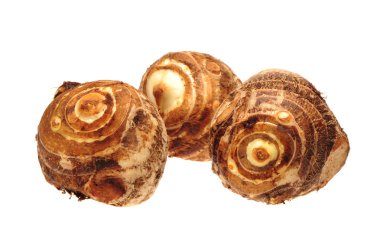 beyaz zemin üzerine Taro