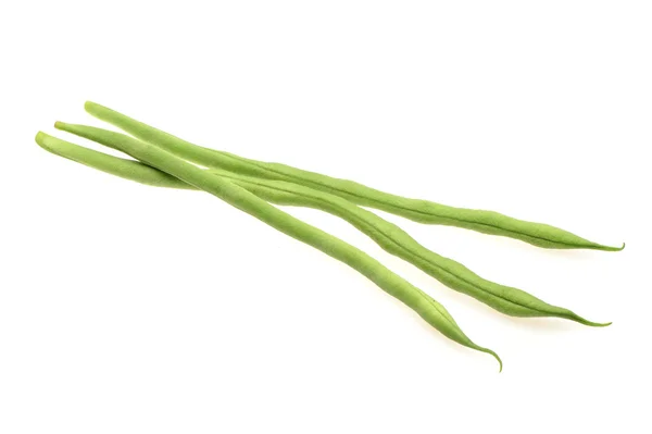 Green beans on white background — Stock Photo, Image