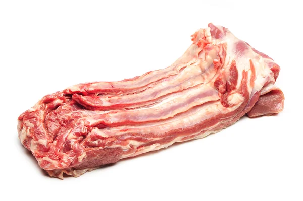Beyaz zemin üzerinde domuz kaburga — Stok fotoğraf